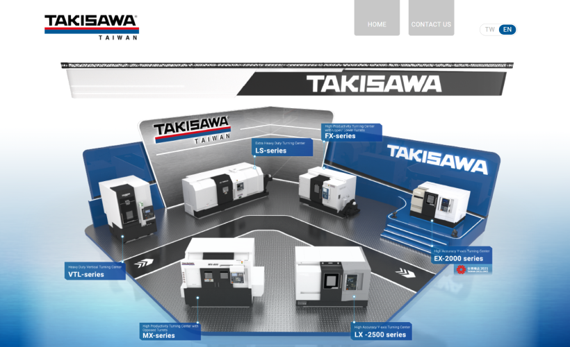 王一設計與工具機大廠 TAKISAWA (瀧澤) 聯手合作