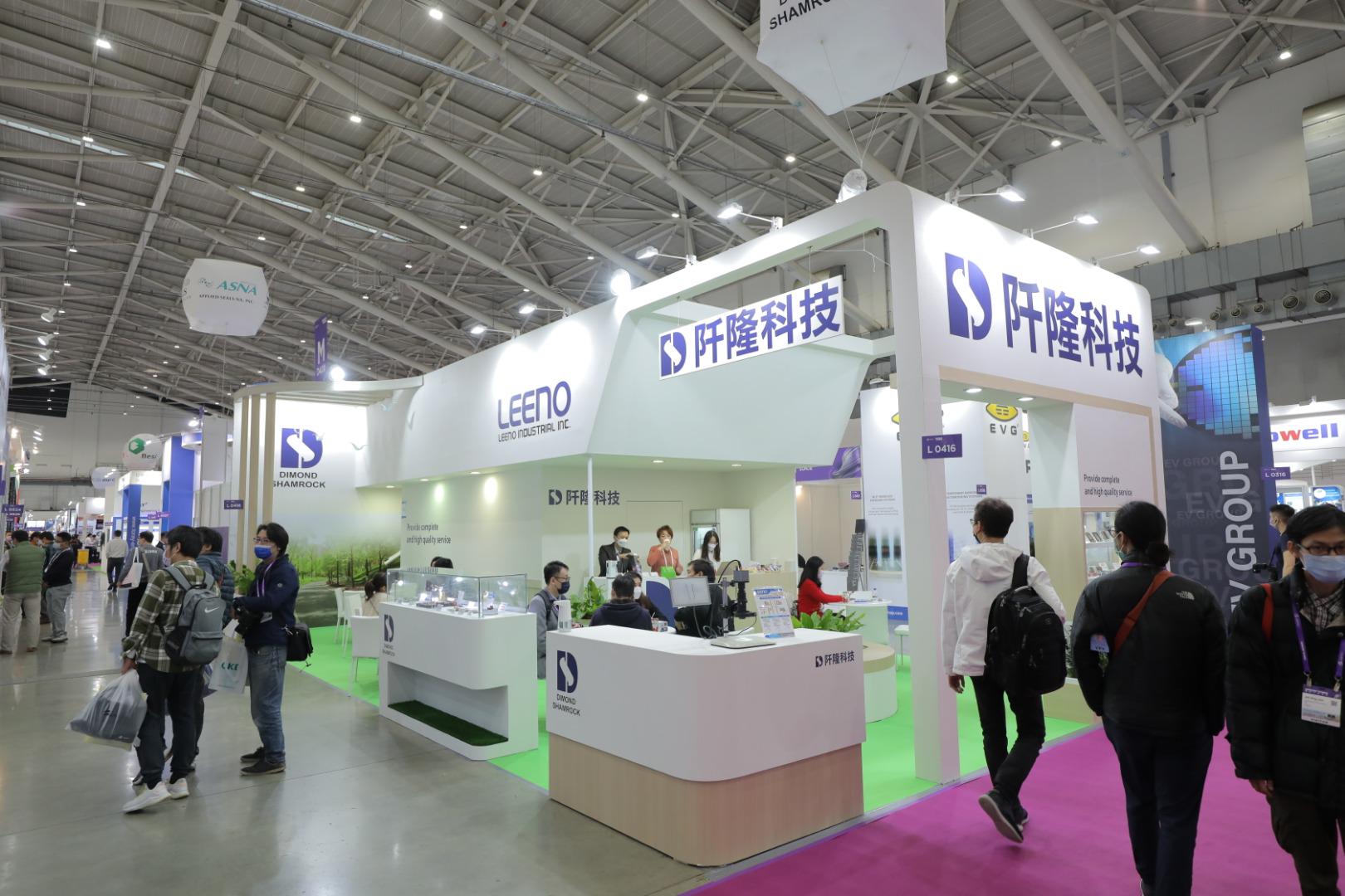 國際半導體展2021, SEMICON2021, 多層攤位, boothdesign, doubledeckbooth, DimondShamrock, 攤位設計, 阡隆科技, KingOneDesign