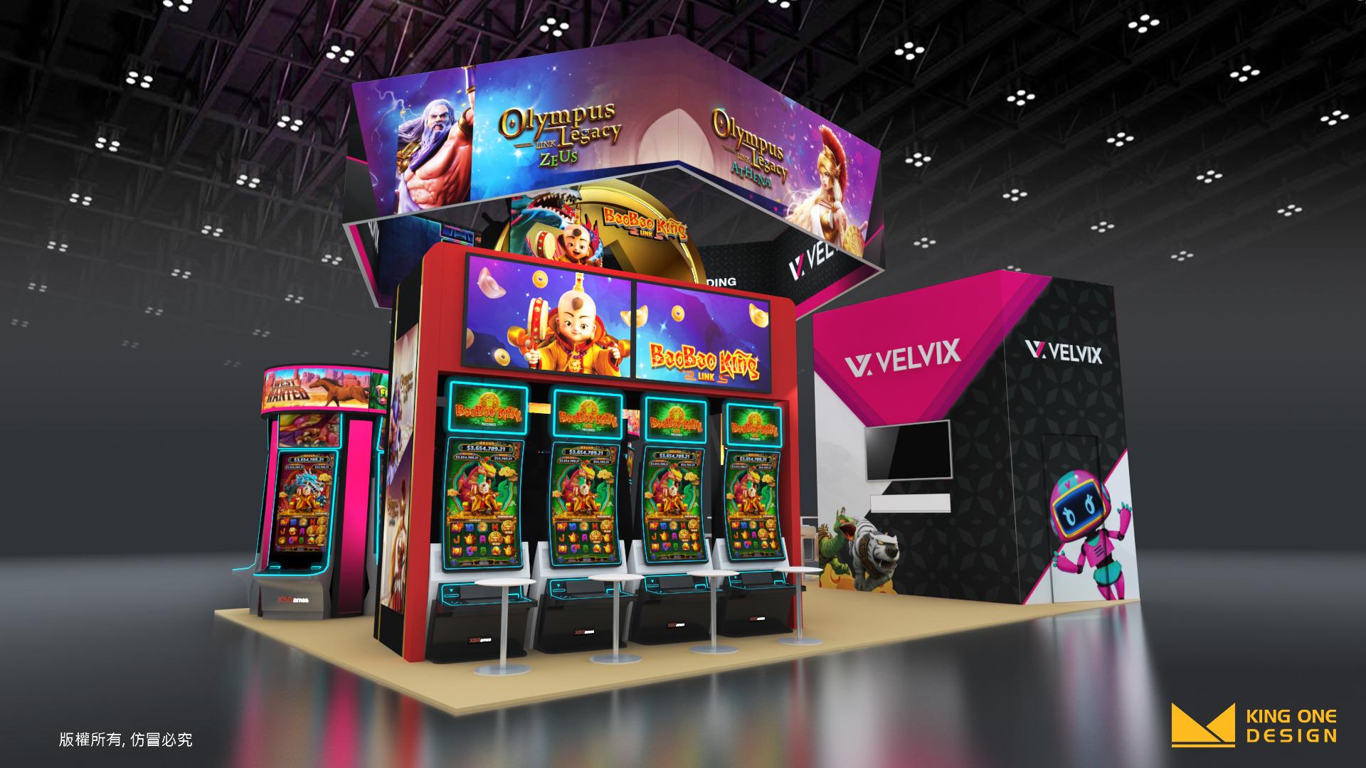 Velvix, NIGA2022, King One Design, booth design, exhibition booth design