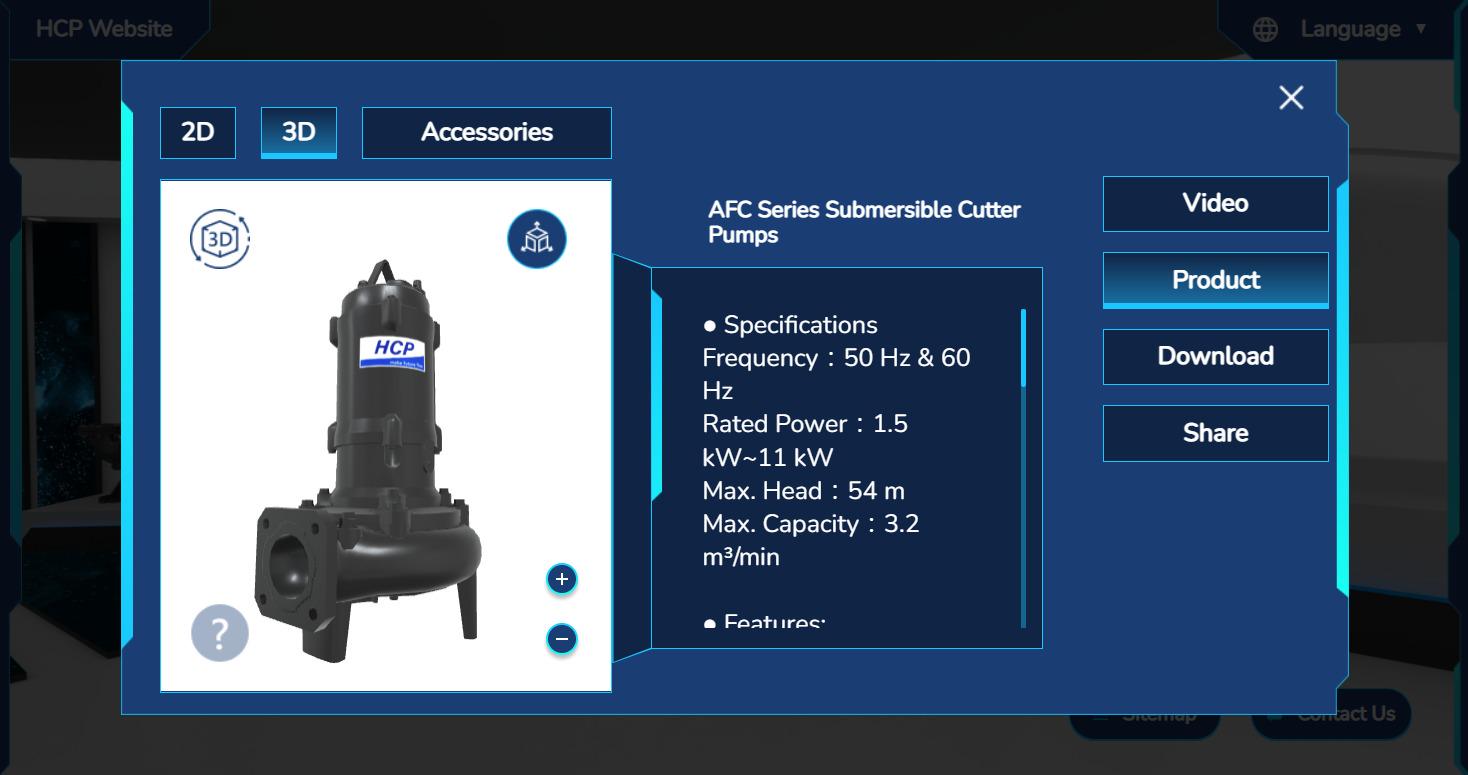 Kawami Electric HCP, i-ExpoKit Smart Exhibition, Online Exhibition, Wang Yi Design, 3D Modeling, Online Product Display