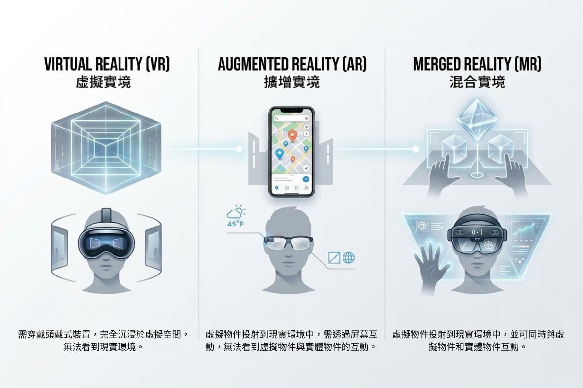 AR,VR,MR,XR是什么?一分钟快速科普他们的差异和应用!|KingOne Design 王一设计
